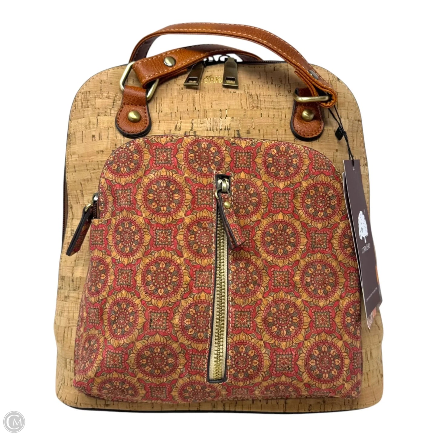 Cork Convertible Backpack By Corkcho, Size: Medium