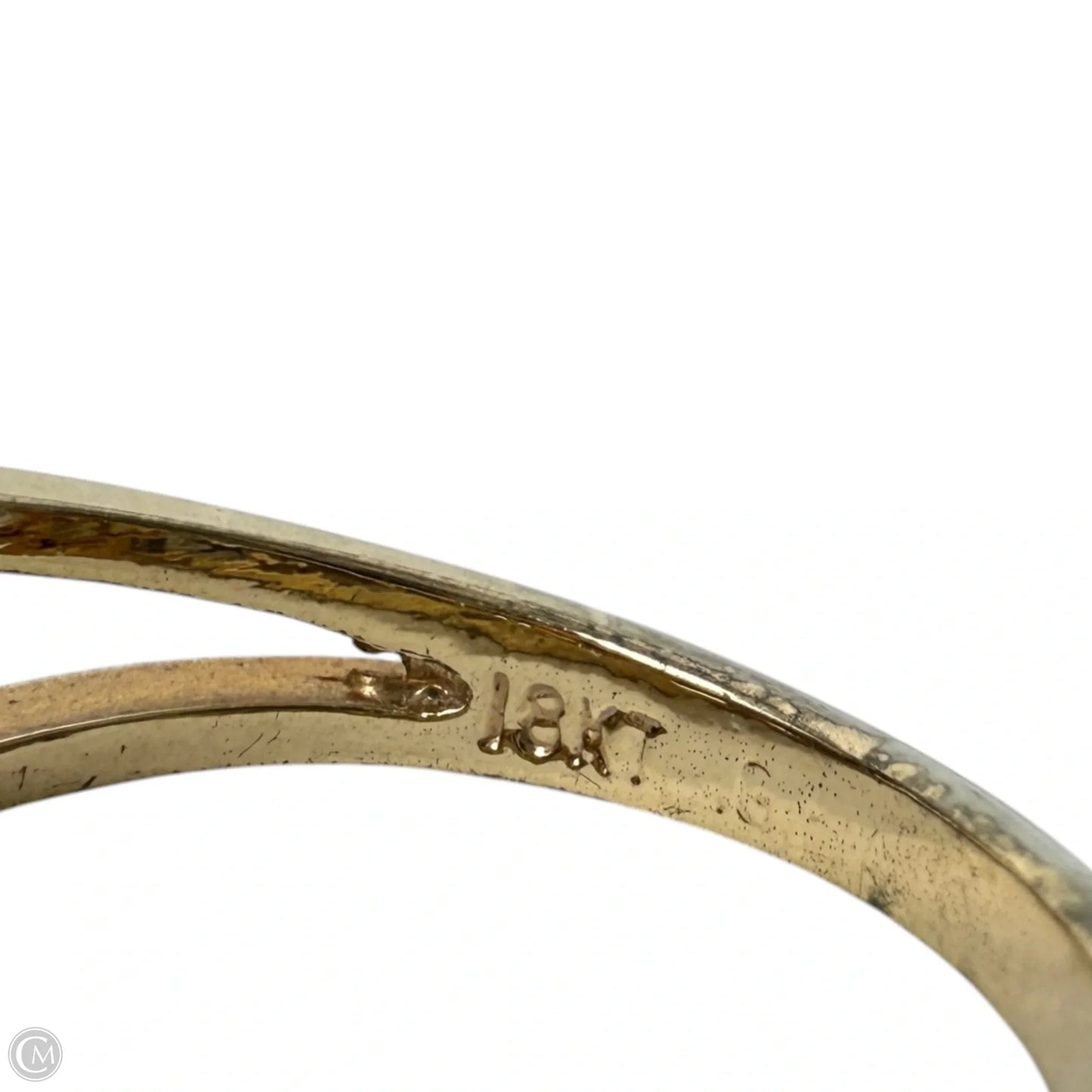 18K Gold Electroplate & Marquis Cut Multi Stone Statement Ring, Size: 8