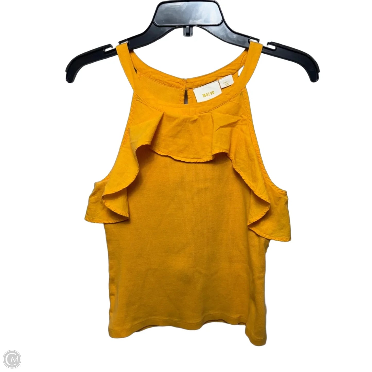 Top Sleeveless By Maeve In Gold, Size: S