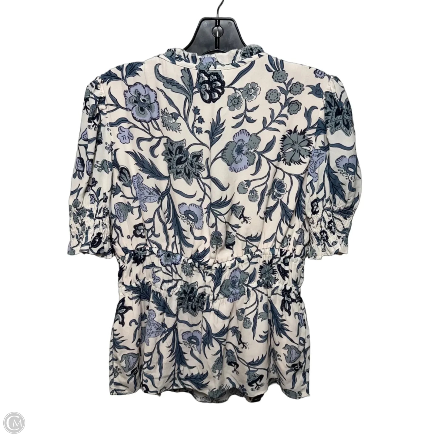 Isadora Blouse By Spartina In Hamilton Floral Block Cream, Size: S