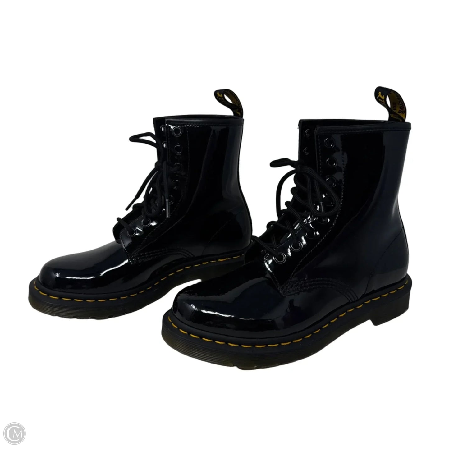 Patent 1460 Boots Combat By Dr Martens In Black, Size: 8
