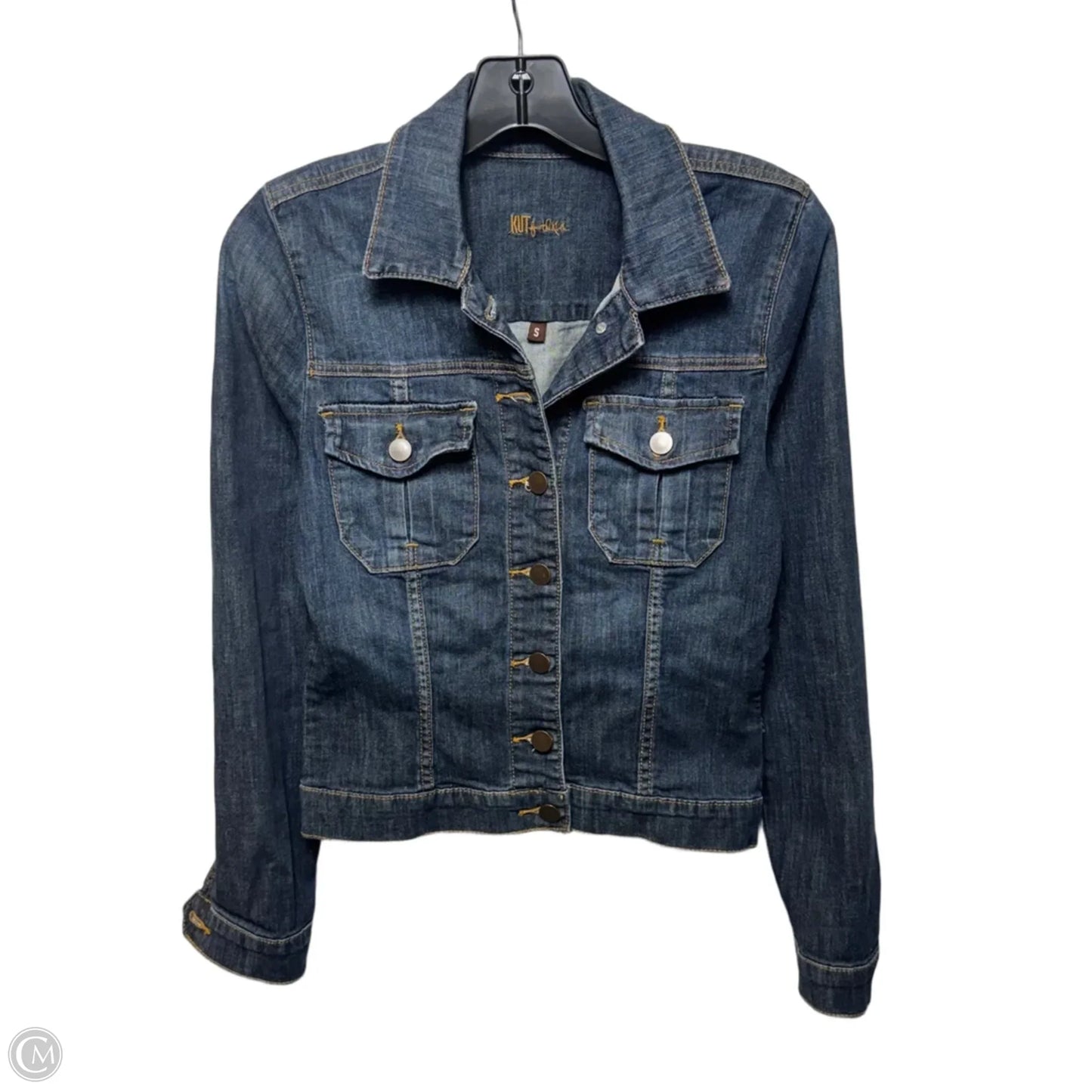 Jacket Denim By Kut In Blue Denim, Size: S