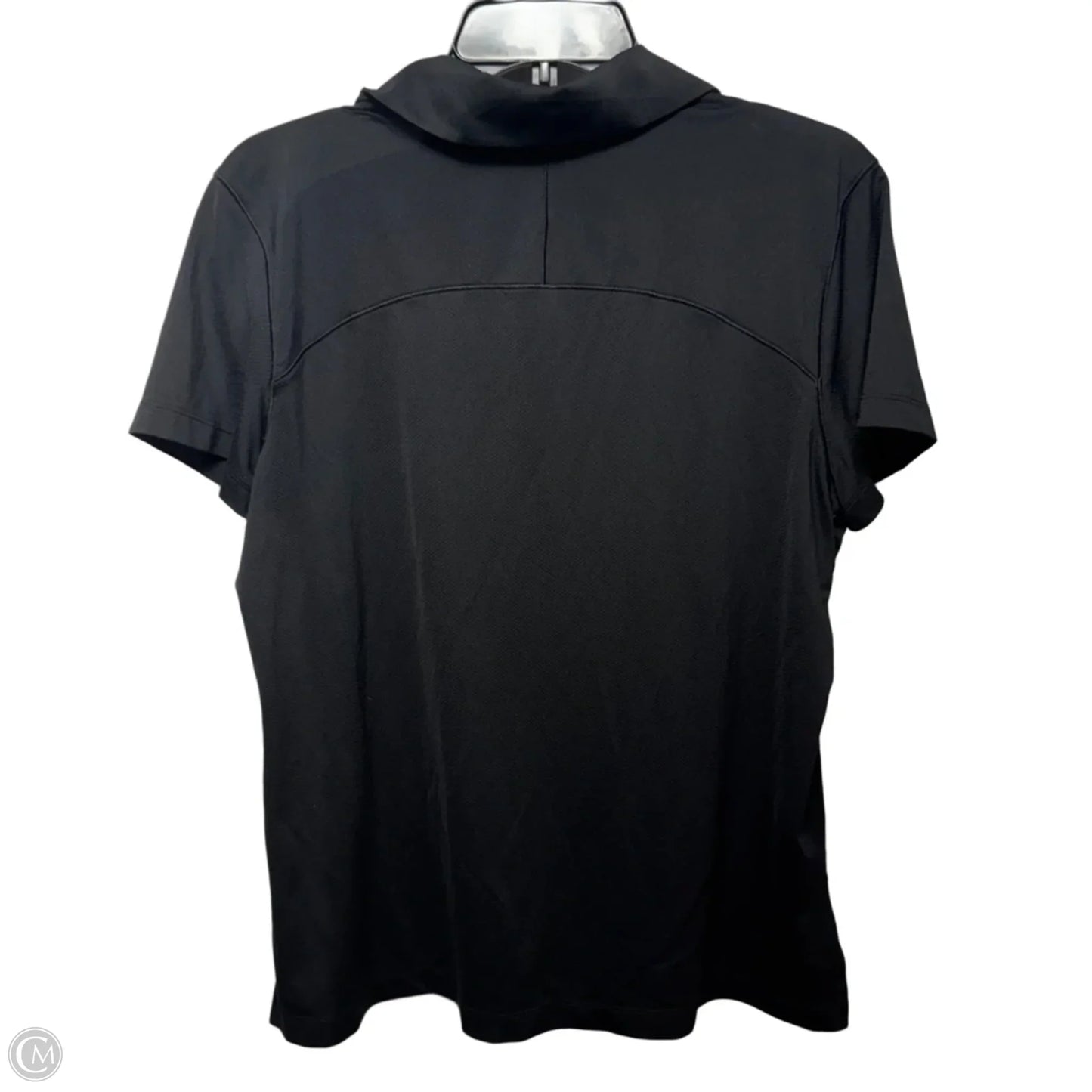 Collared Top Short Sleeve By Lululemon In Black, Size: 14