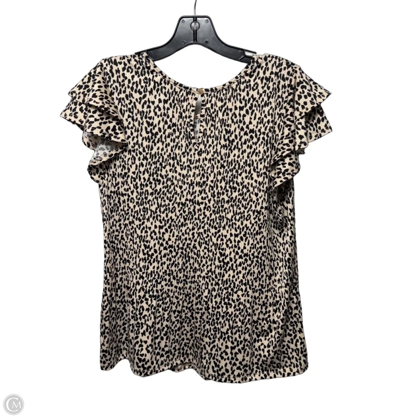 Top Short Sleeve By fyve In Leopard Print, Size: Xl