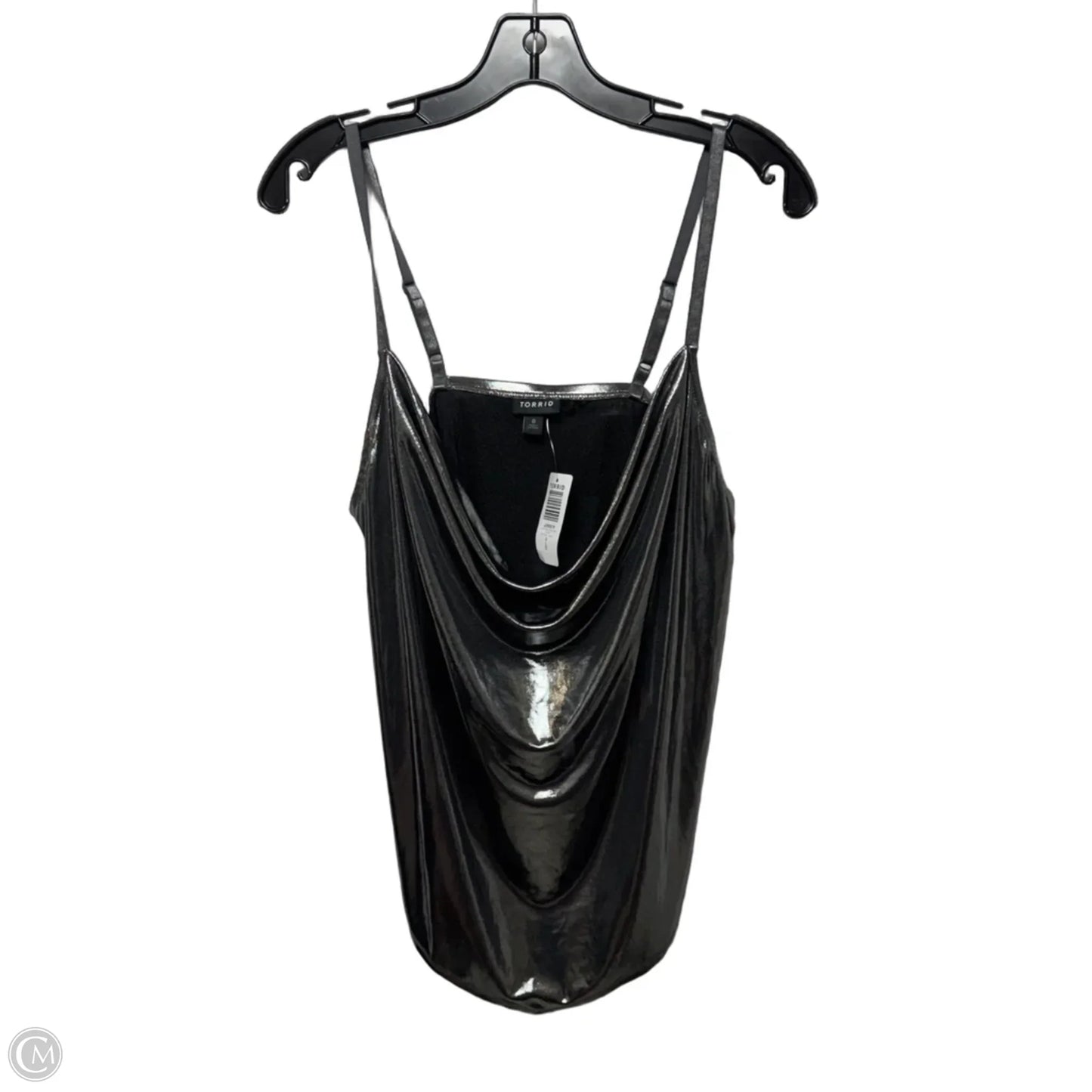 Liquid Shine Cowl Cami Top Sleeveless By Torrid In Silver, Size: L