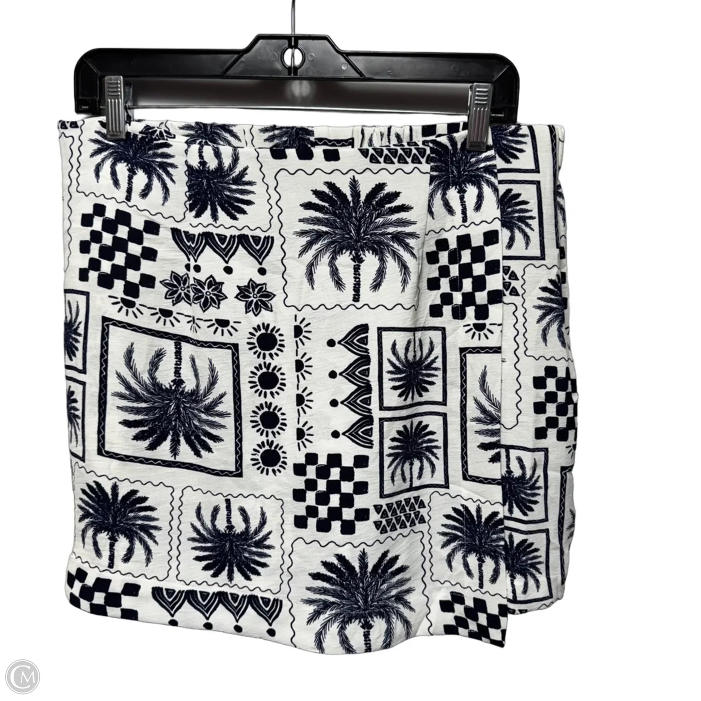Skort By Monteau In Tropical Print, Size: Xl