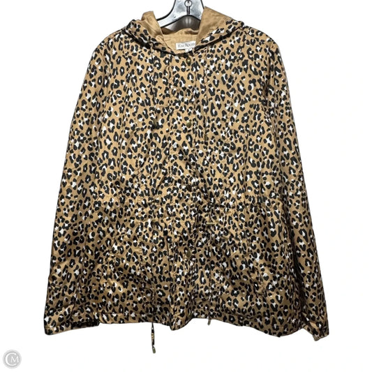 Jacket Windbreaker By Kim Rogers In Leopard Print, Size: M