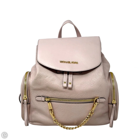Jet Set Pebbled Leather Backpack In Powder Blush By Michael By Michael Kors, Size: Medium