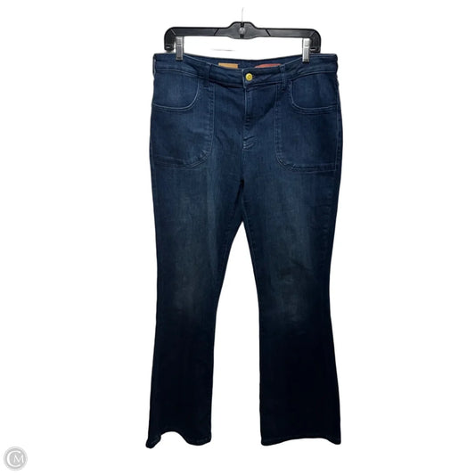 Jeans Flared By Pilcro In Blue Denim, Size: 12/31