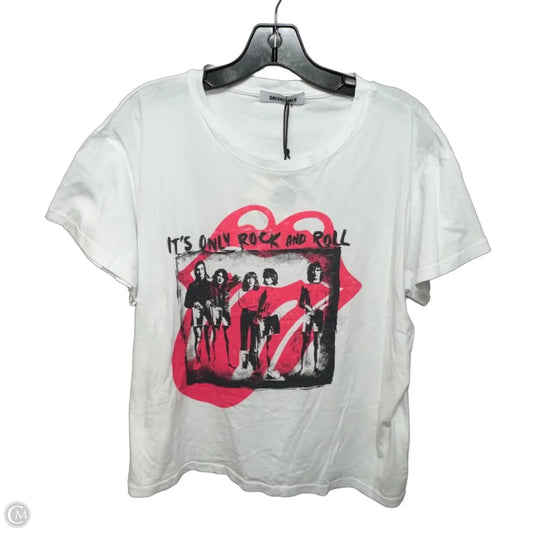 Rolling Stones Top Short Sleeve By Daydreamer In Multi-colored, Size: L