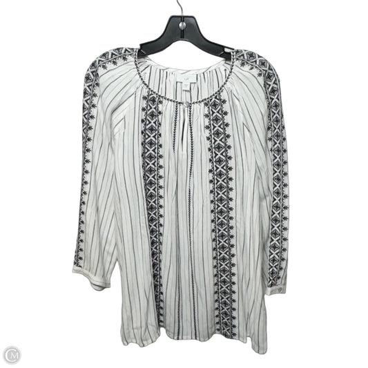 Top Long Sleeve By J. Jill In Striped Pattern, Size: M