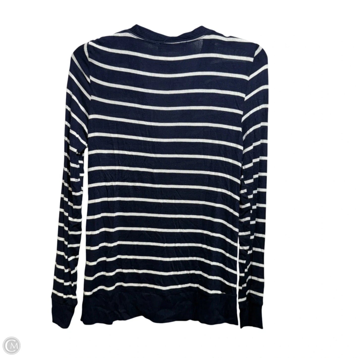 Sweater Cardigan By Zenana In Striped Pattern, Size: M