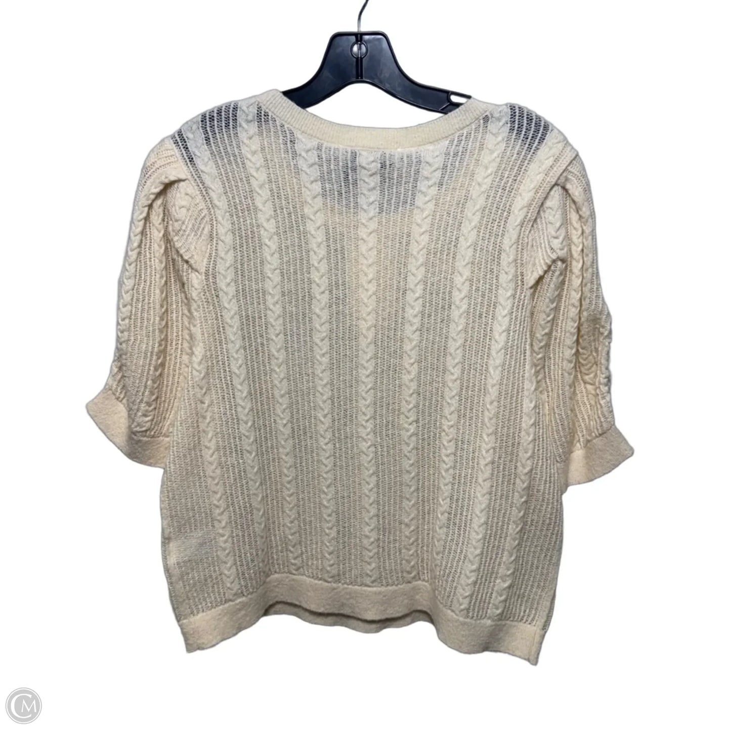 Sweater Short Sleeve By Dkny In Tan, Size: Xl
