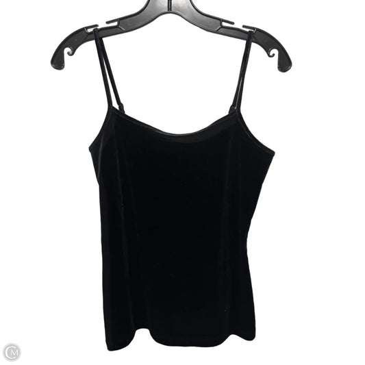 Velvet Cami Top Sleeveless By Ann Taylor In Black, Size: S