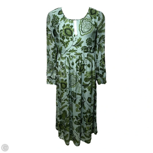 Andrea Midi Dress By Spartina In Serpentine Foliage Pesto, Size: M
