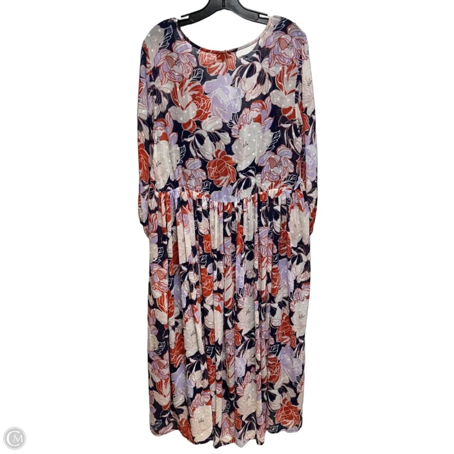 Dress Casual Midi By Torrid In Floral Print, Size: 22