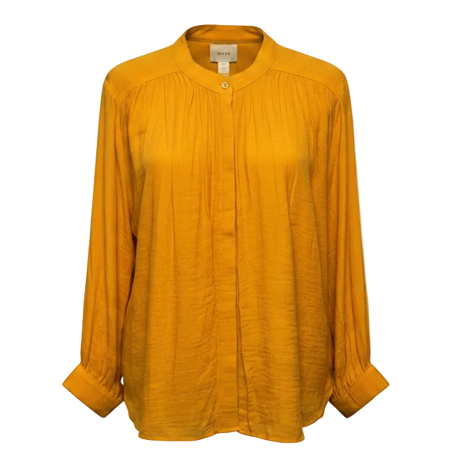 Bryn Batwing Gauze Blouse By Maeve X Anthropologie In Gold, Size: S