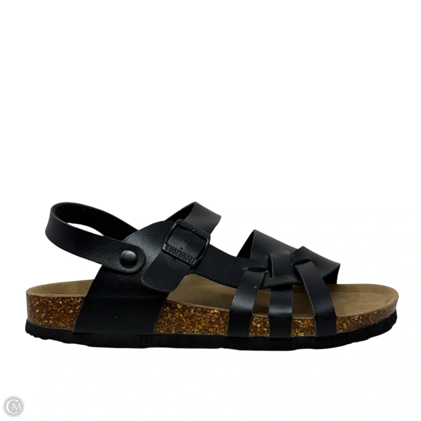 Sandals Flats By Guoluofei In Black, Size: 9.5