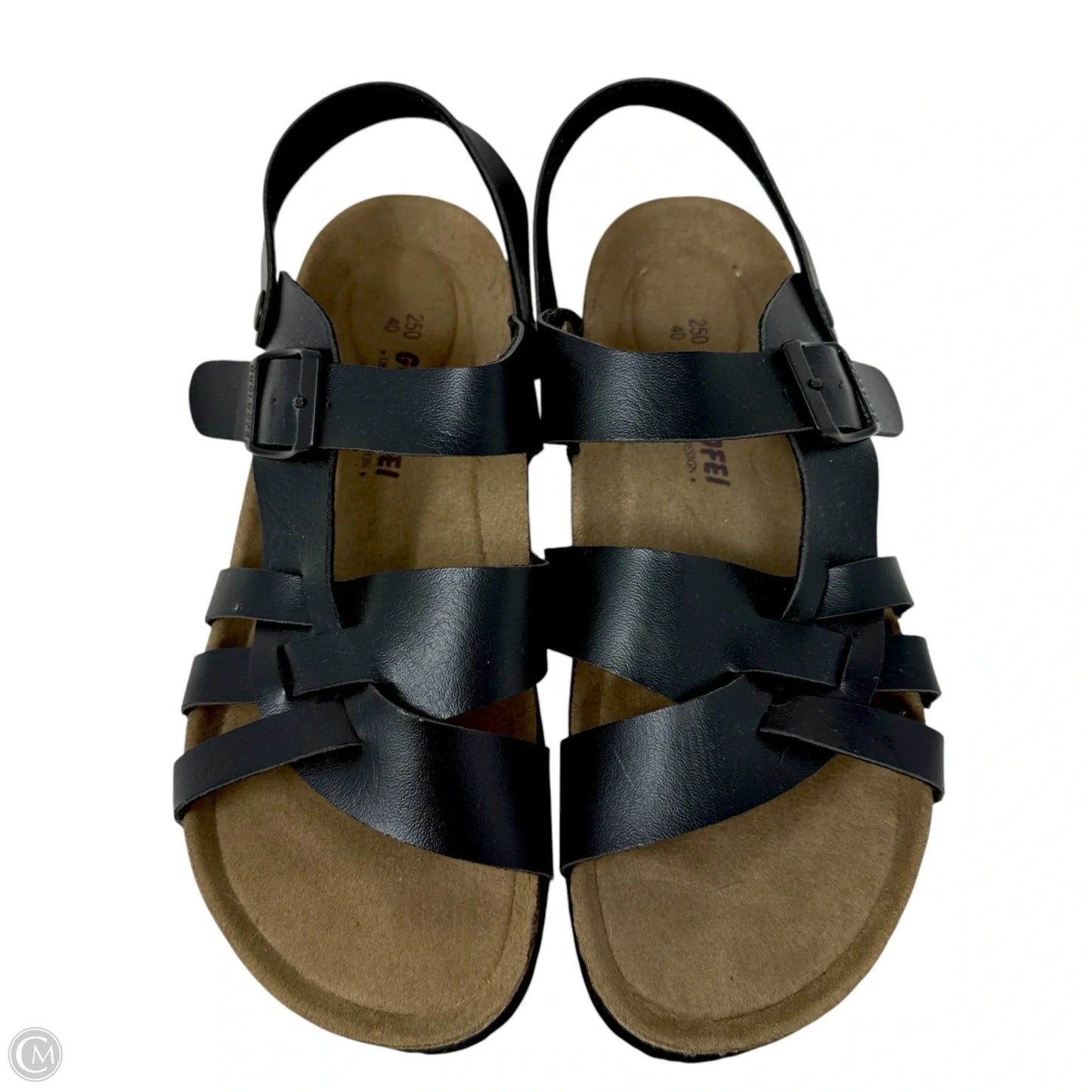 Sandals Flats By Guoluofei In Black, Size: 9.5