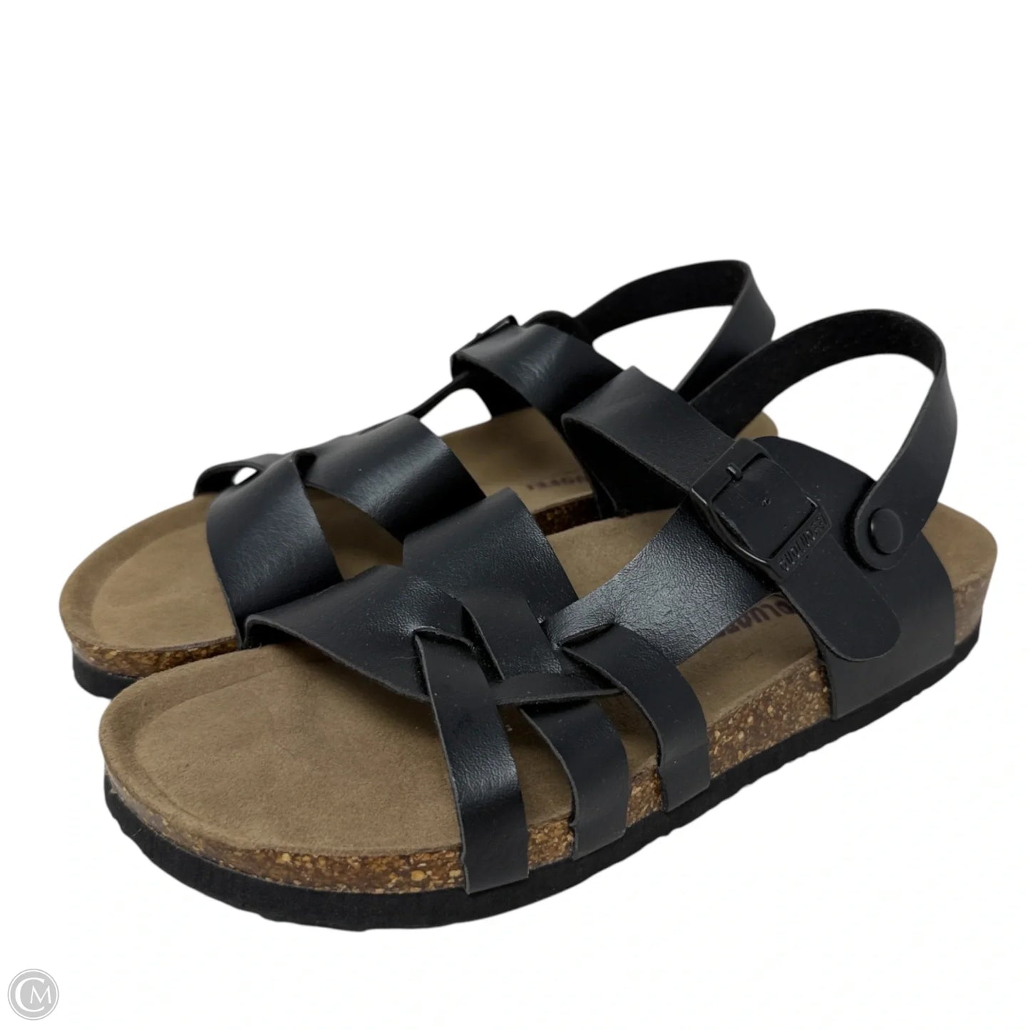 Sandals Flats By Guoluofei In Black, Size: 9.5