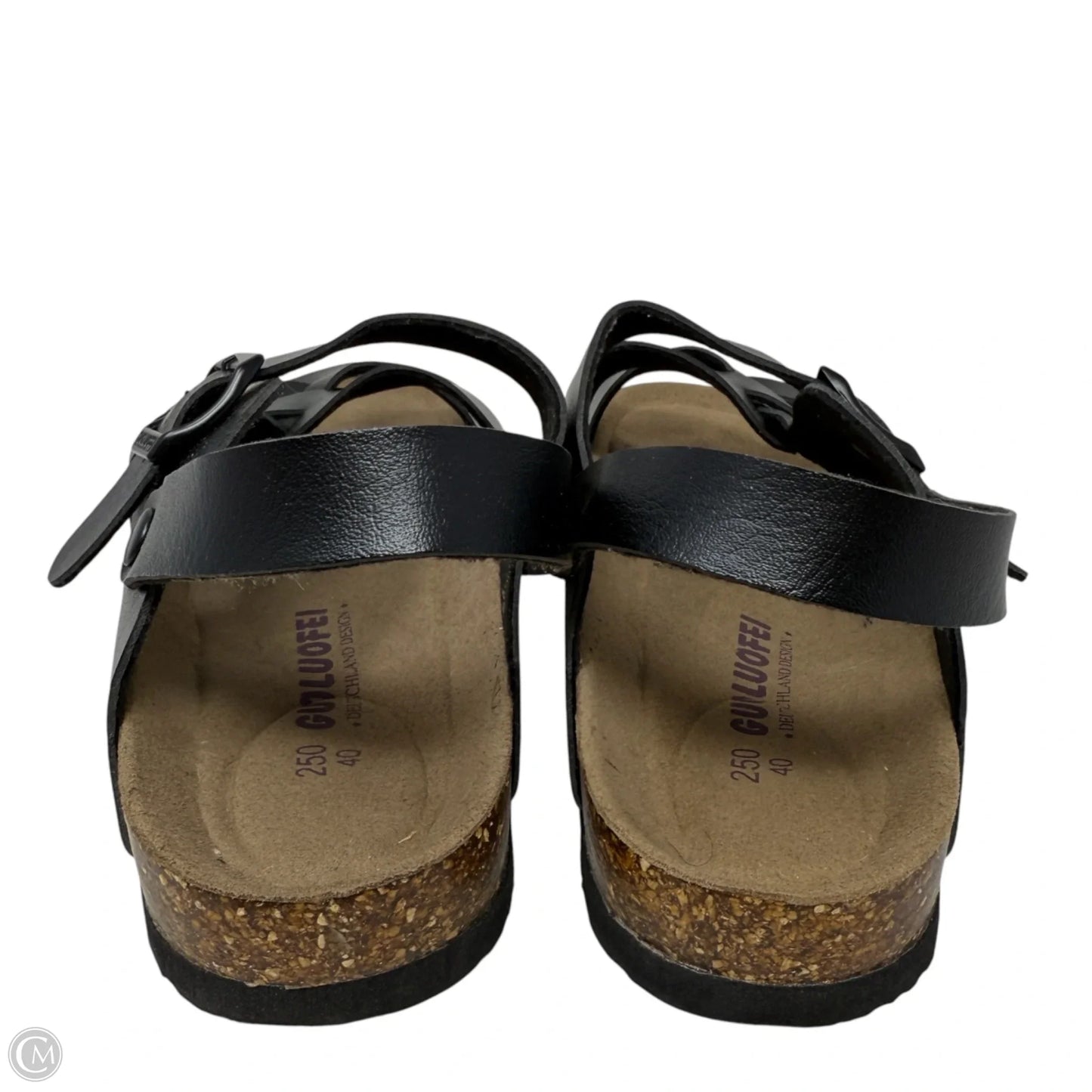 Sandals Flats By Guoluofei In Black, Size: 9.5