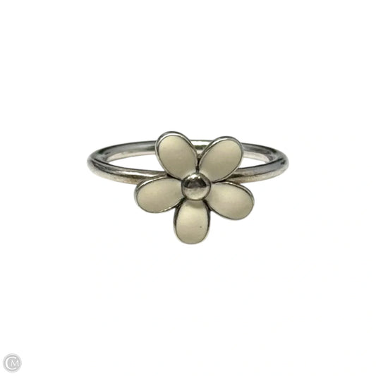 Darling Daisy Enamel Ring Sterling Silver By Pandora, Size: 5.5