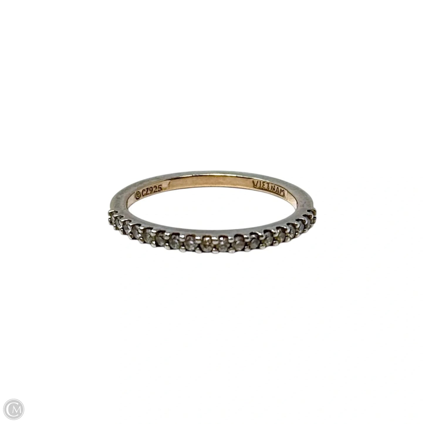 CZ Ring Sterling Silver, Size: 8