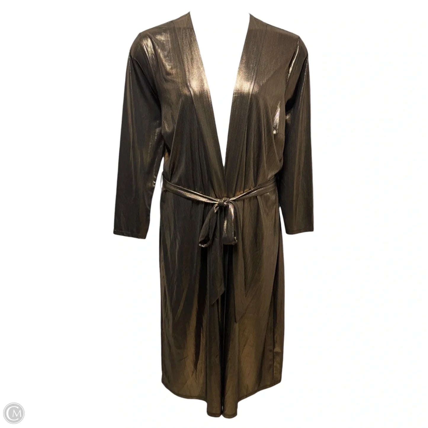 Metallic Duster By Nina Parker In Bronze, Size: 1x