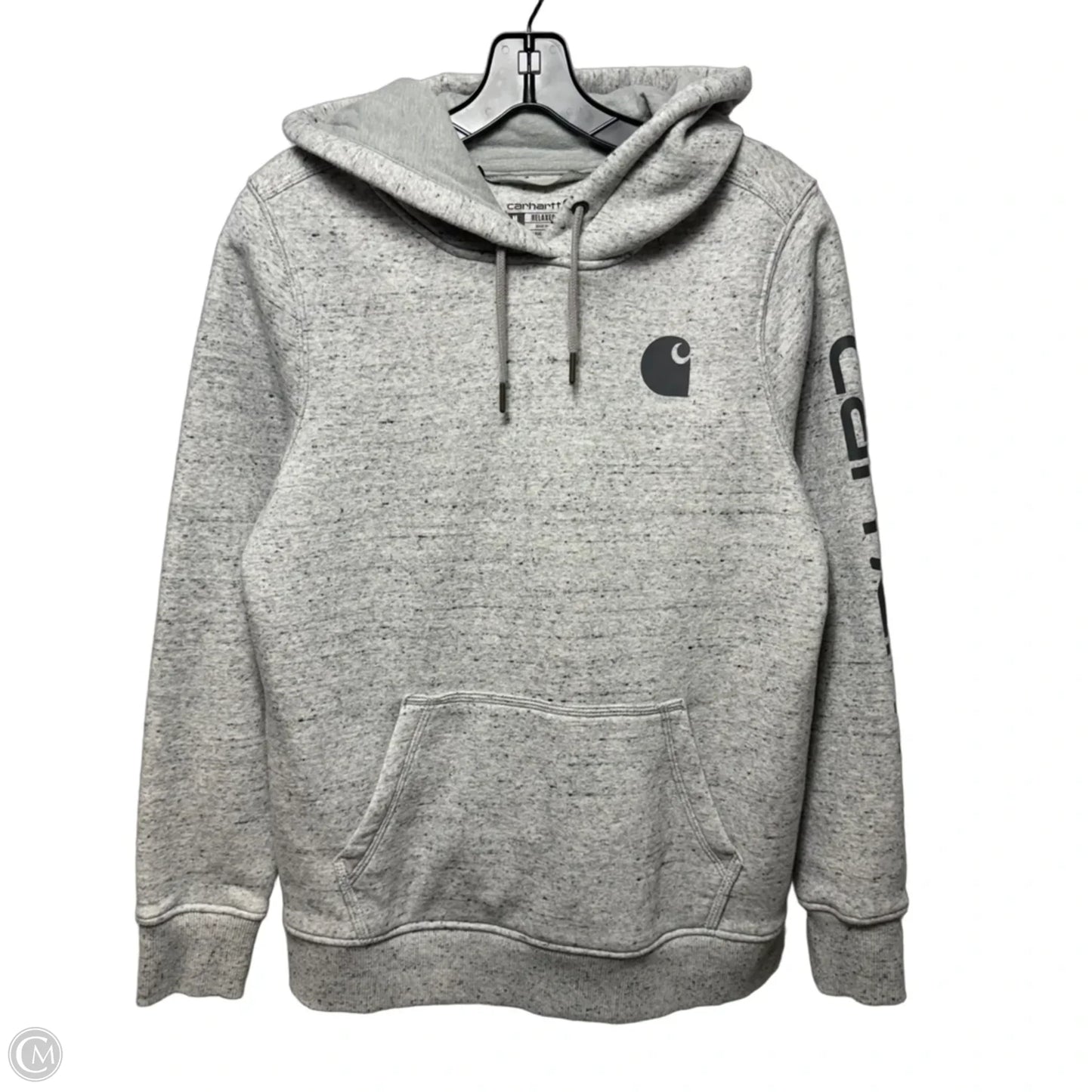 Sweatshirt Hoodie By Carhartt In Grey, Size: M