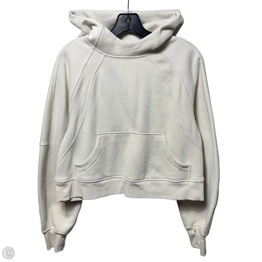 Sweatshirt Hoodie By Lululemon In Cream, Size: XS/S