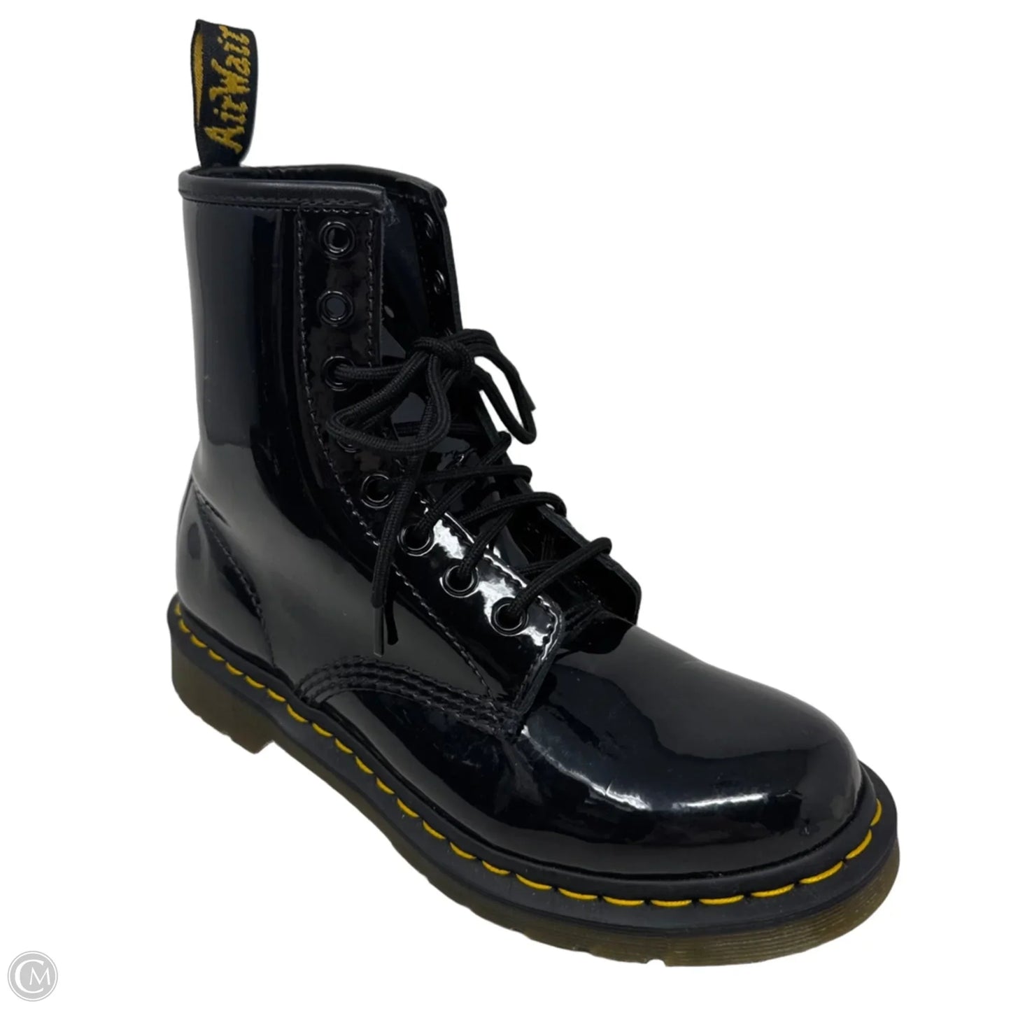Patent 1460 Boots Combat By Dr Martens In Black, Size: 8