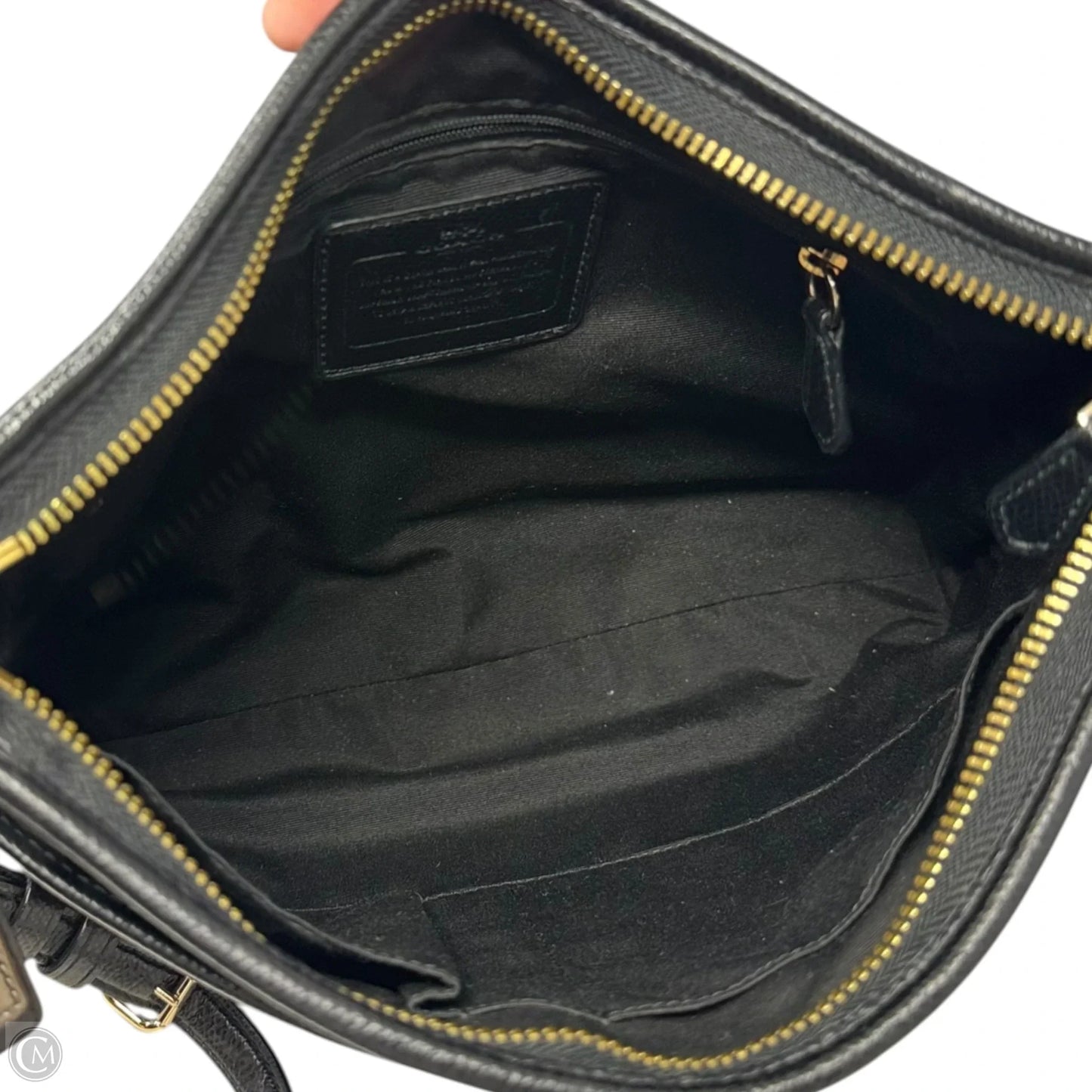 Signature File Crossbody Designer By Coach, Size: Medium