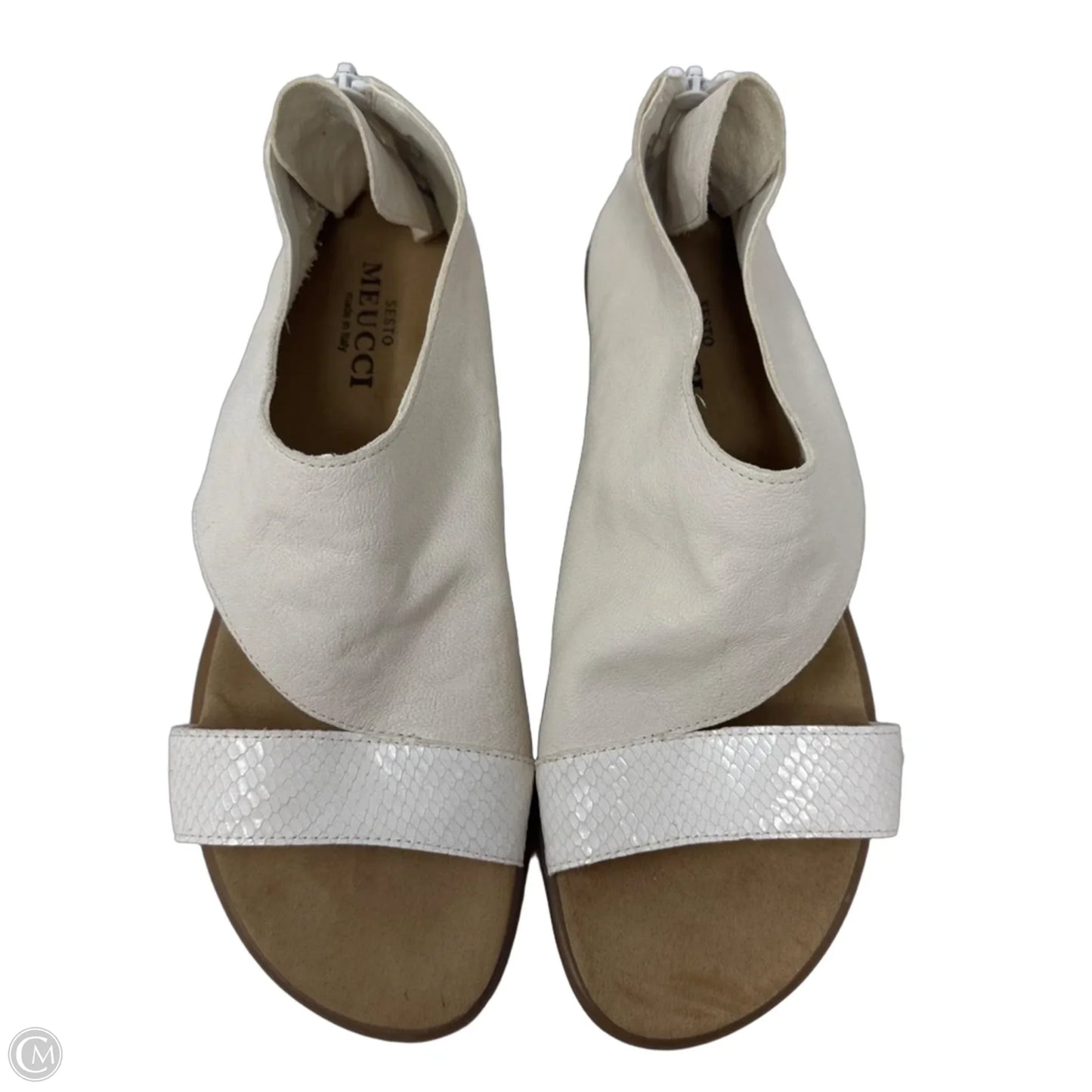 Shoes Flats By Sesto Meucci In Cream, Size: 12