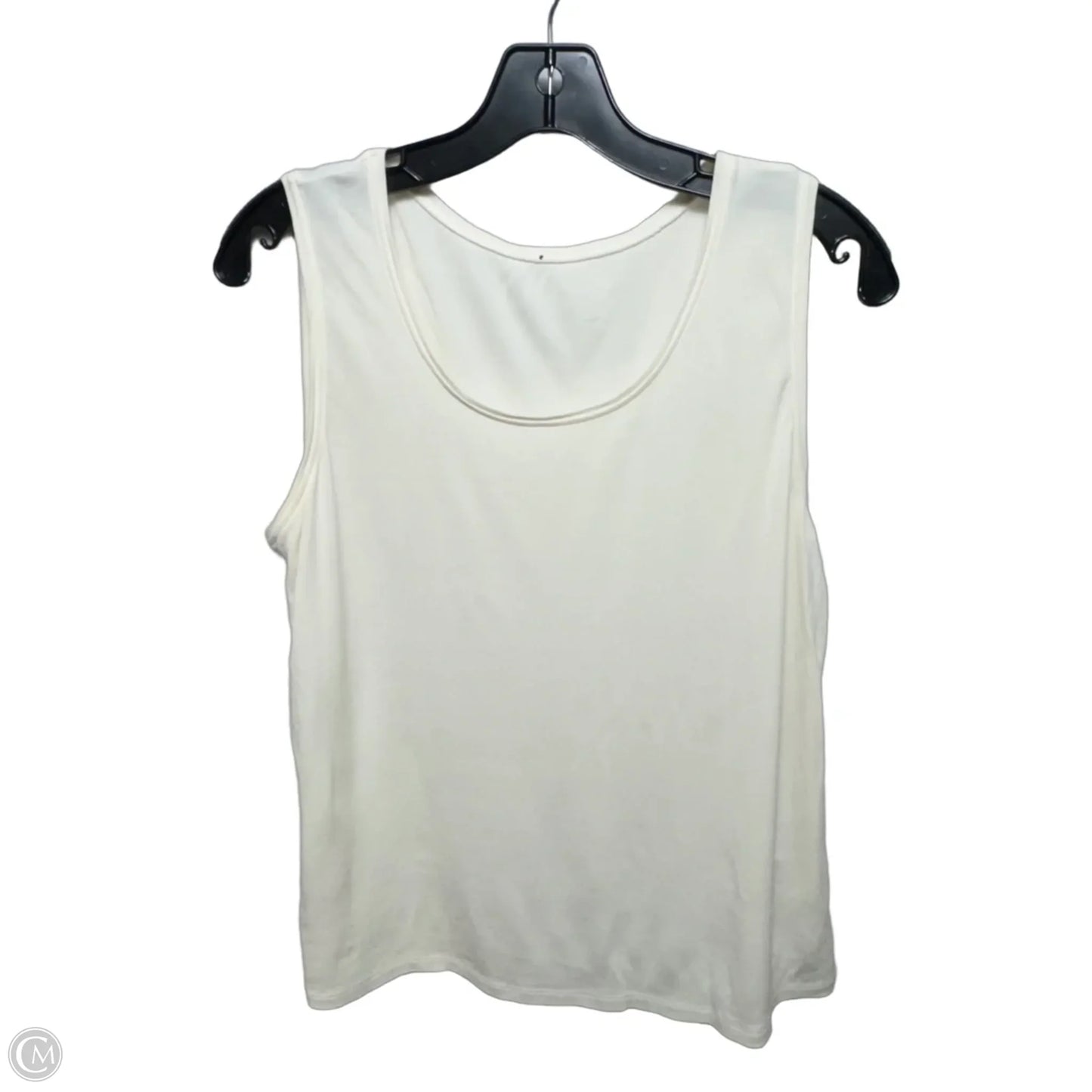 Silk Top Sleeveless By Eileen Fisher In Cream, Size: S ESTIMATED