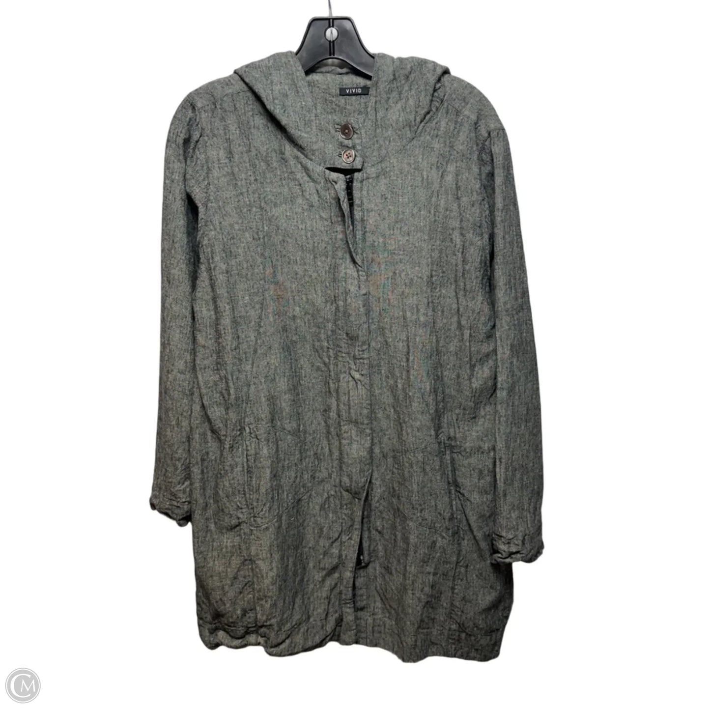 Linen Jacket Other By Vivid In Grey, Size: M