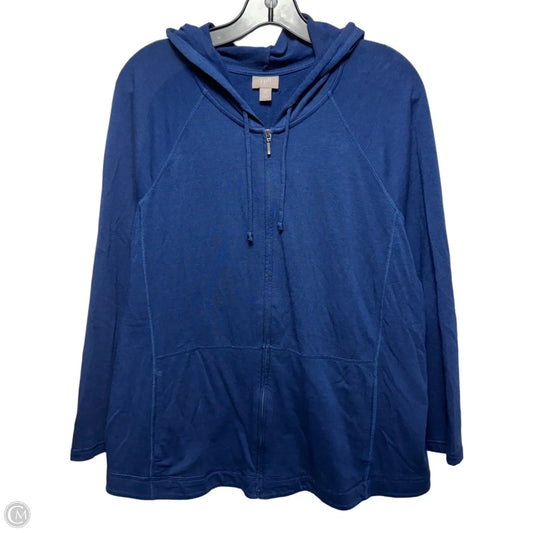 Sweatshirt Hoodie By J. Jill In Blue, Size: Xl