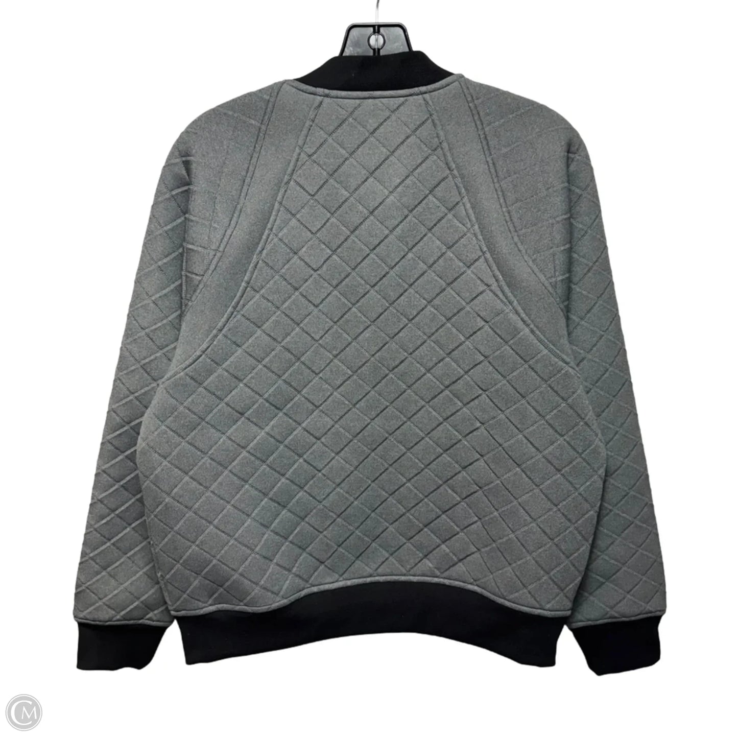 Jacket Puffer & Quilted By Athleta In Black & Grey, Size: L