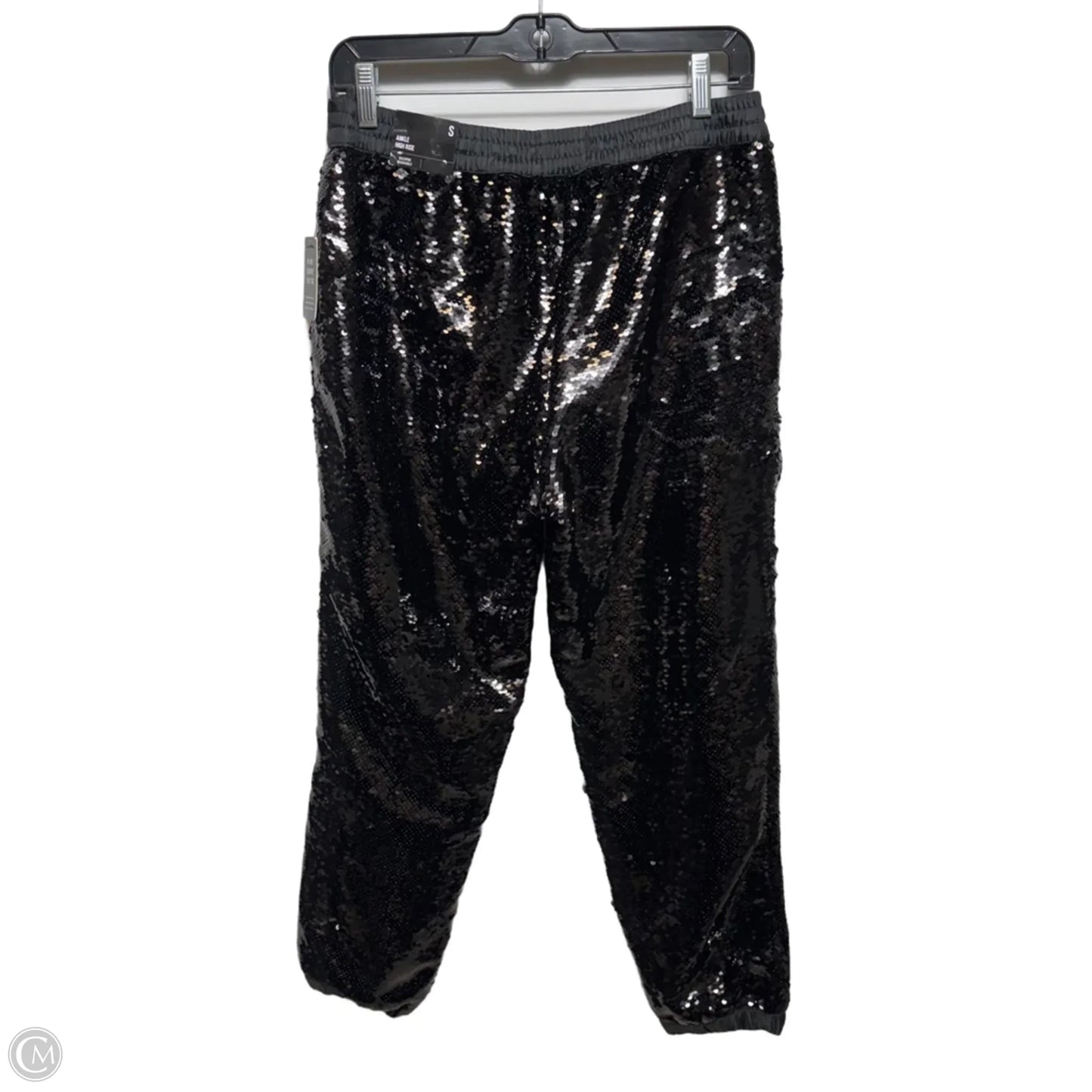 High-Rise Sequin Joggers By Express In Black, Size: S