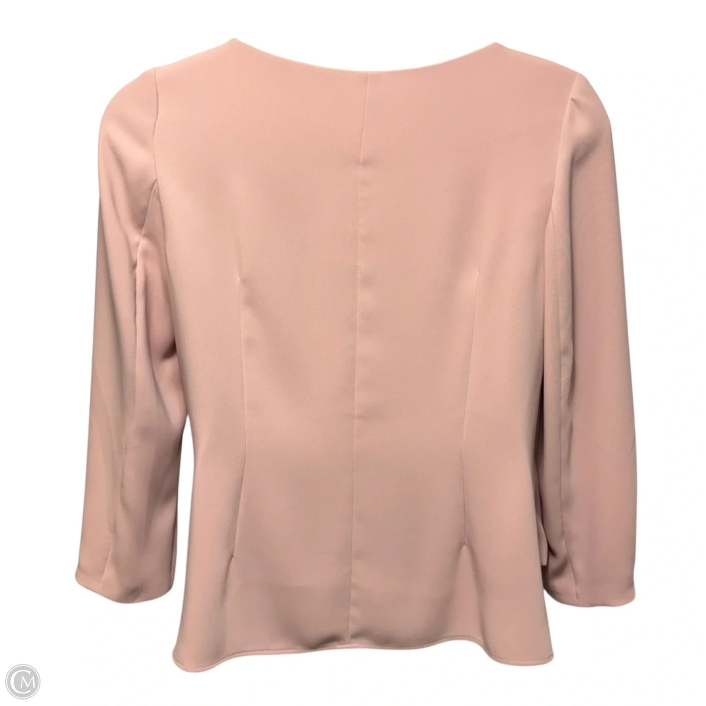 Blouse Long Sleeve By The Fold In Peach, Size: 14