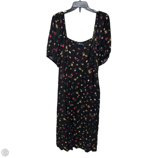 Dress Casual Midi By Old Navy In Floral Print, Size: 2x