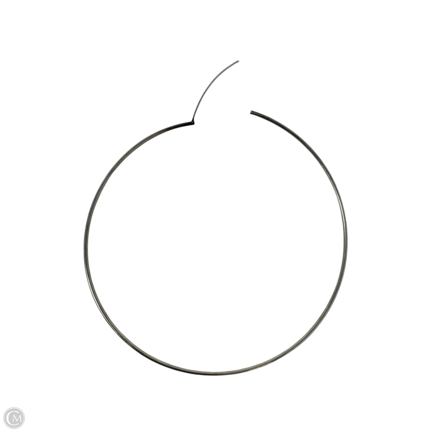 XL Sterling Silver Endless Hoop Earrings