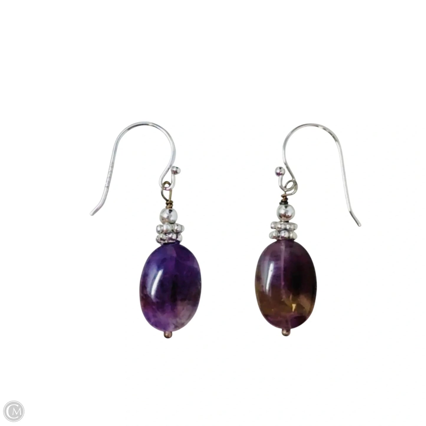 Sterling Silver & Ametrine Drop Earrings By ATI