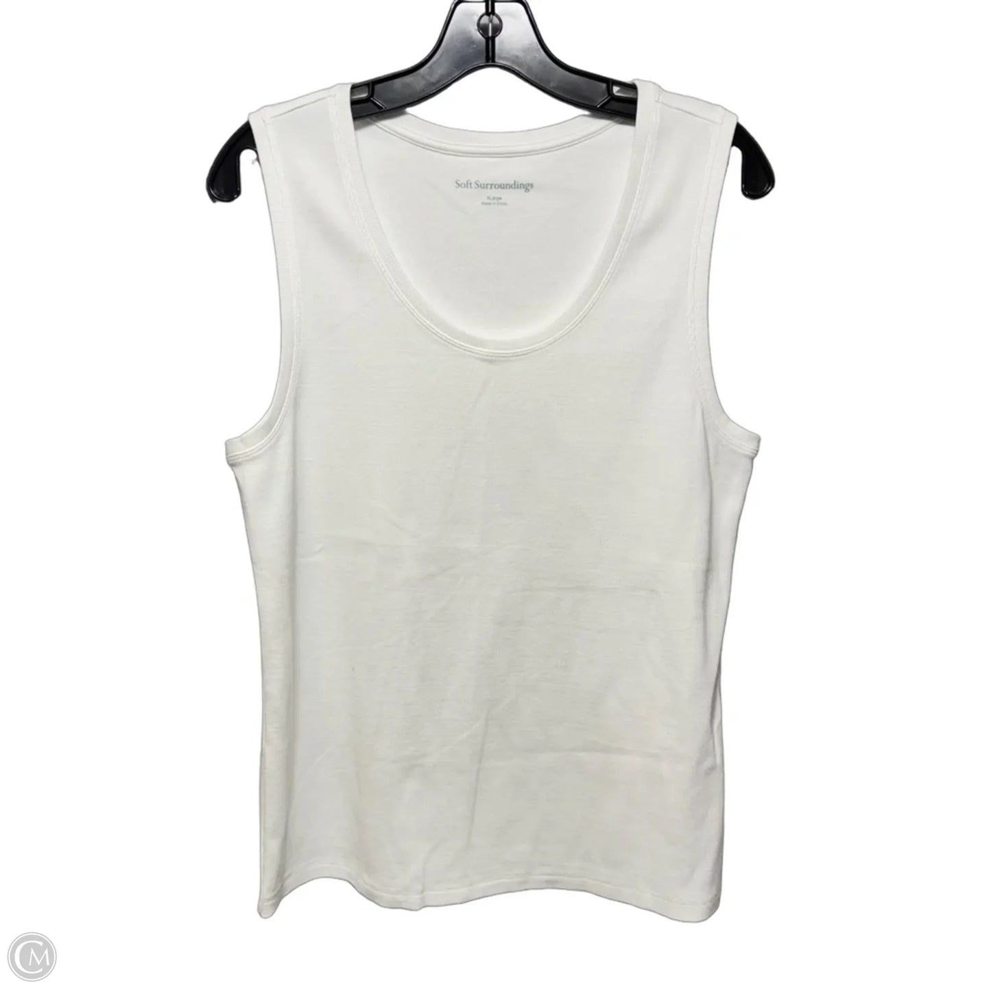 Ribbed Tank Top By Soft Surroundings In White, Size: Xl