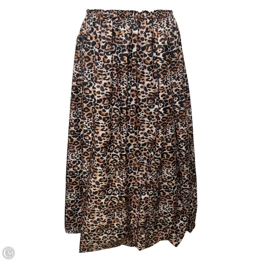 Bubble Maxi Skirt By Anthropologie In Leopard Print, Size: S