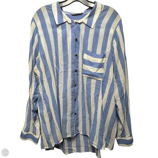 Top Long Sleeve By Soft Surroundings In Striped Pattern, Size: 3x