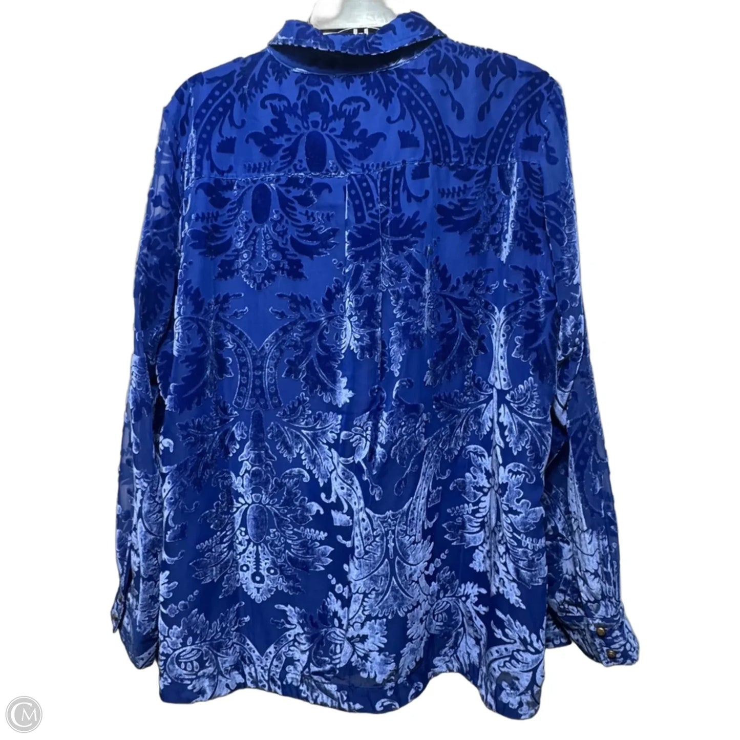 Top Long Sleeve By Soft Surroundings In Blue, Size: 1x