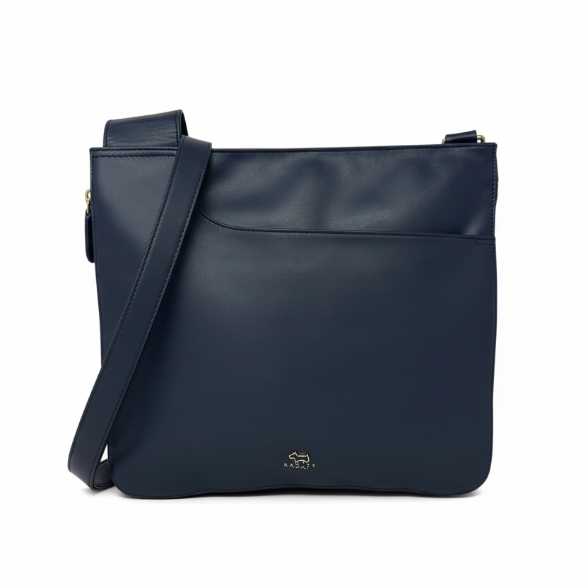 Ink Leather Zip Around Crossbody By Radley London, Size: Medium