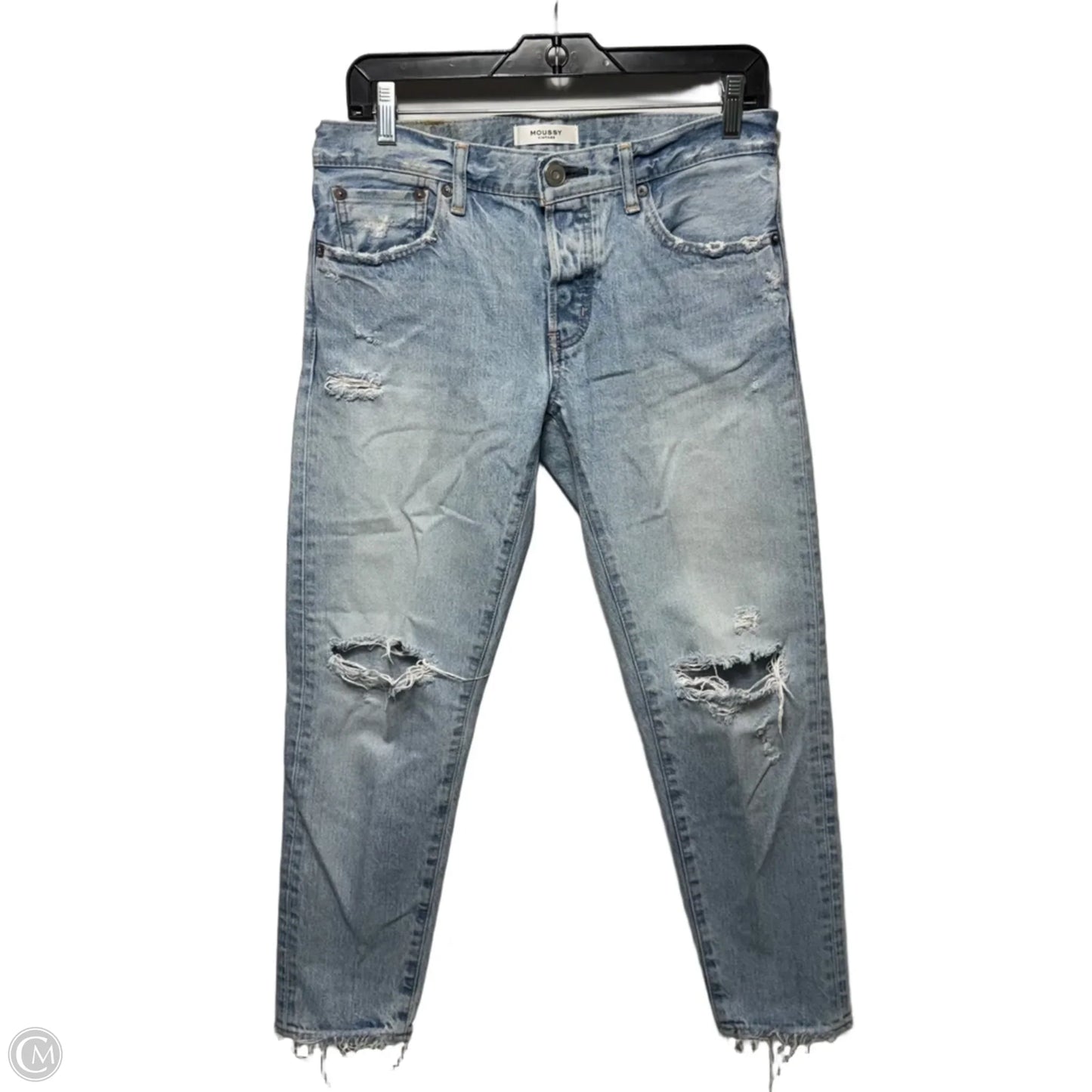Jeans Boyfriend By Moussy In Blue Denim, Size: 4/27