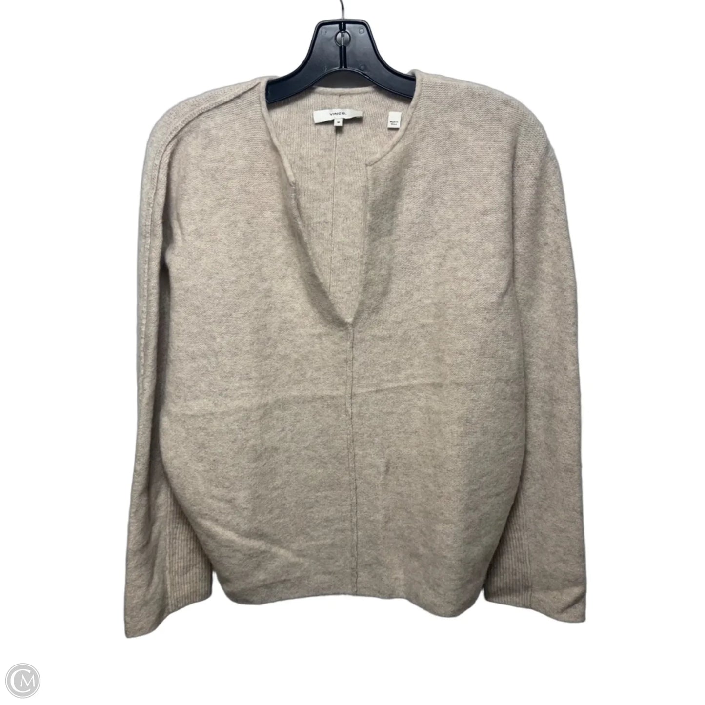 Wool Cashmere Sweater By Vince In Cream, Size: M