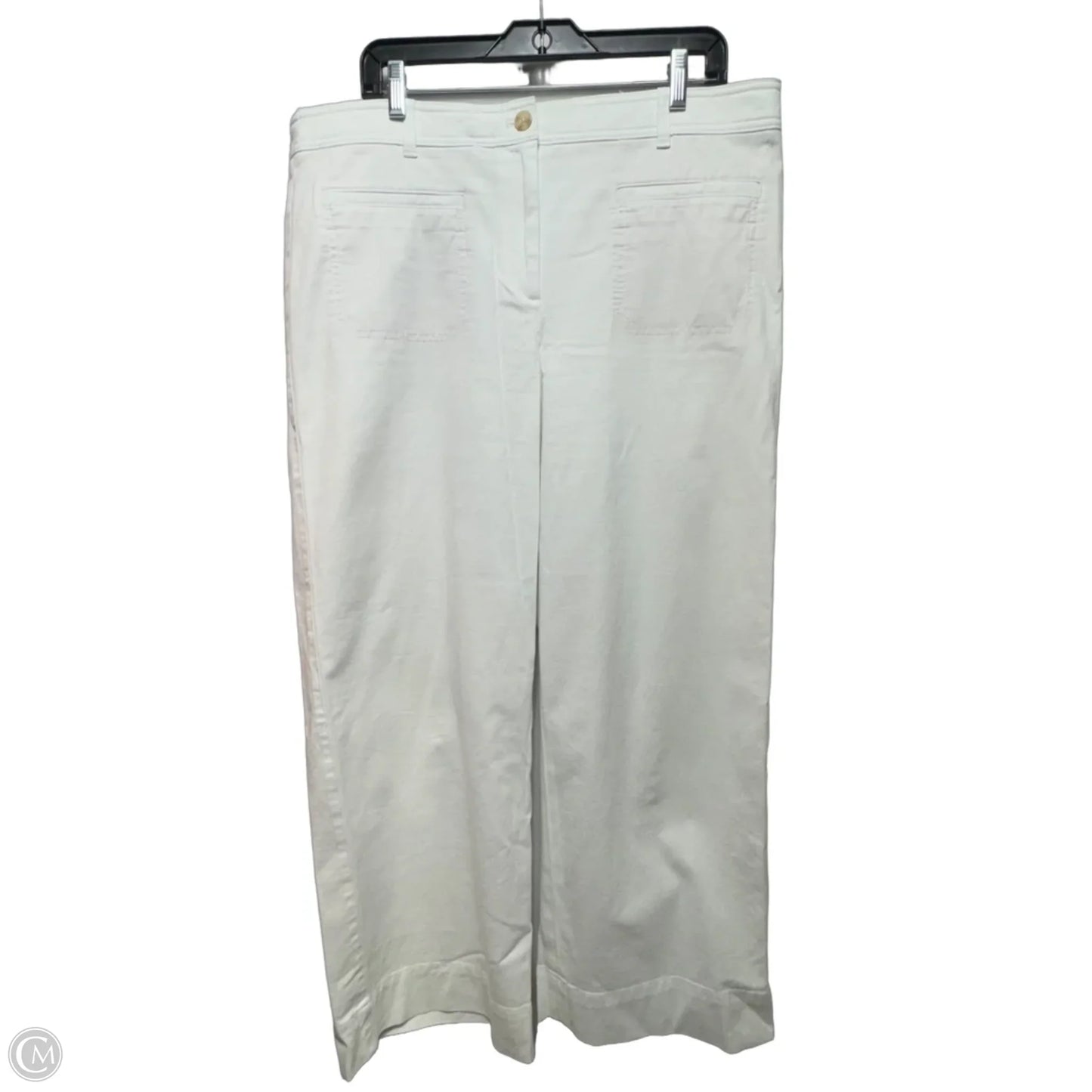 Pants Wide Leg By Talbots In White, Size: 16
